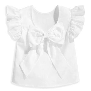 Girls Back Bow Blouse